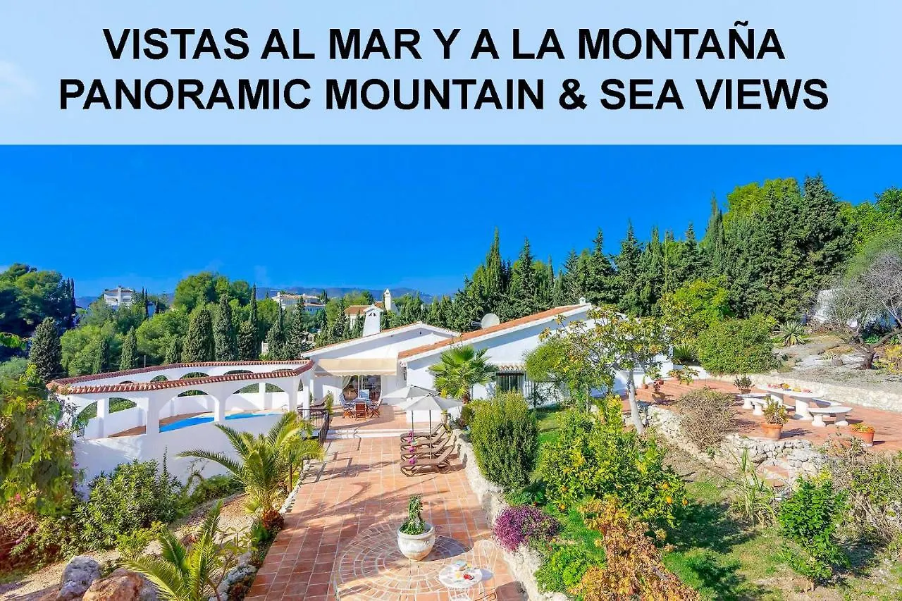 Private Heated Pool, Jacuzzi & 1225M2 Garden In Villa Cipreses Frigiliana 0*,  Spanien