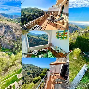  Lejlighed Axarquia , Frigiliana, Terraza Privada Con Vistas A La Montana Rio Y Al Mar